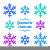 Border Snowflake Clipart Image