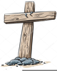 Old Wooden Cross Clipart Image