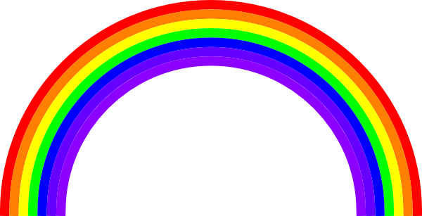 clipart of rainbow - photo #3