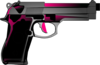 Pink Handgun Clip Art