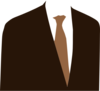 Brown Suit Clip Art