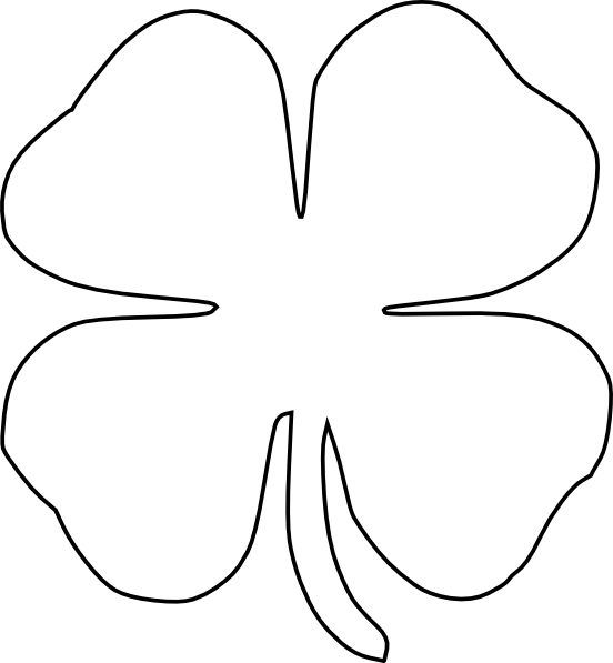 free clip art 3 leaf clover - photo #41