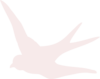 Blush Pink Swallow Clip Art