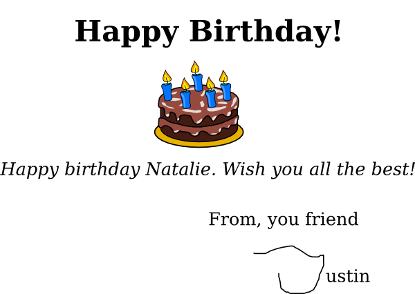 Birthday Cake clip art