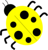 Yellow Ladybugs Clip Art