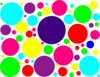 Multi Colored Polka Dots Clip Art
