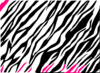 Black And White Zebra Print Background Clip Art