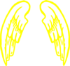 Gold.angel.wings.design Clip Art