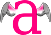 A For Angel Clip Art