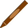 Brown Crayon Clip Art