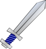 Blue Sword Clip Art