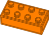 Lightbrown Lego Block Clip Art