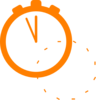 Orange Stop Watch Clip Art