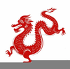 Chinese Dragon Symbol Clipart Image