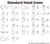 Standard Hand Icons Image