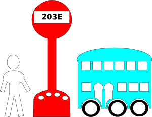 Bus Station Cartoon Clip Art