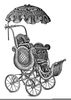 Antique Baby Carriage Clipart Image