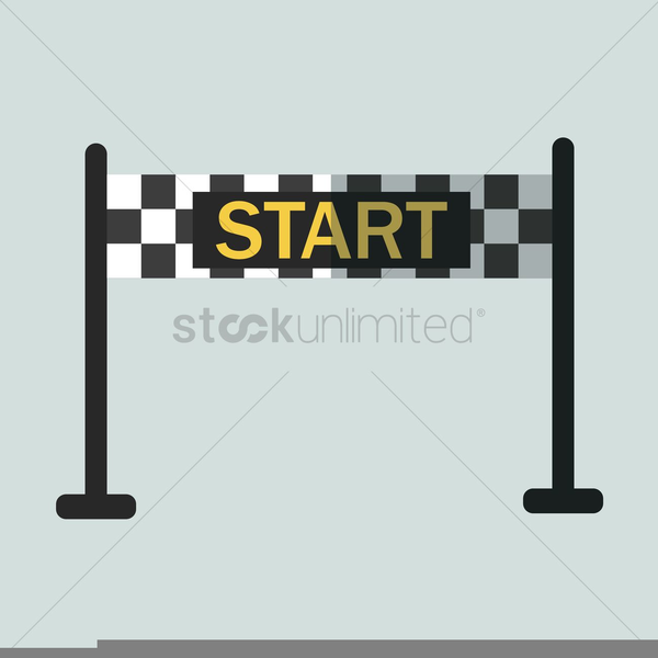 start line clipart