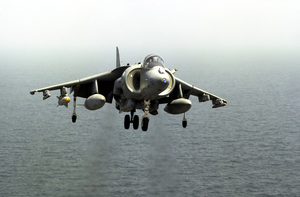 Marine  Harrier  Over The Arabian Sea Image