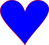 Blue Hearts Clip Art