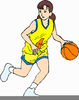 Free Animated Girls Basketball Clipart Image