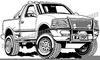 Ford Truck Cartoon Clipart Image