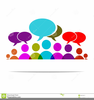 Group Conversation Clipart Image