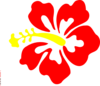 Red Hibiscus Clip Art