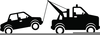 Clipart Tow Truck Towing A Car Image