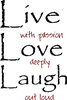 Live Love Laugh Clipart Image