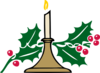 Christmas Candle Clip Art