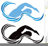 Olympic Swimmers Clipart Image