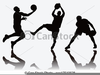 Basketball Player Silhouette Clipart Image