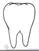 Sad Tooth Cartoon Image