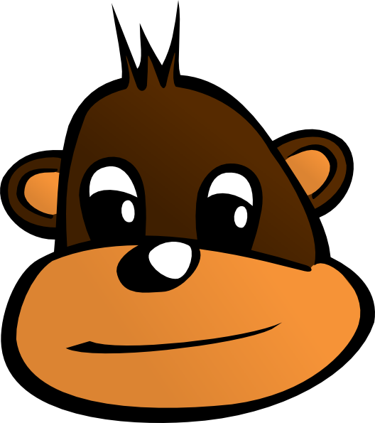 monkey head clip art - photo #4