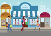 Animated Clipart Of People Shopping Image