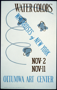 Water Colors, Wpa Artists Of New York, Ottumwa Art Center  / Designed & Made By Iowa Art Program, W.p.a. Image