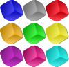 Game Marbles Cubes Clip Art