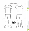 Blank Football Jersey Clipart Image