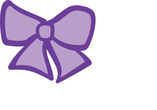 purple bow clip art