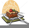 Free Clipart Lasagna Dinner Image