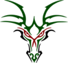 Green Dragon Head Clip Art