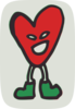 Red Heart Monster Clip Art