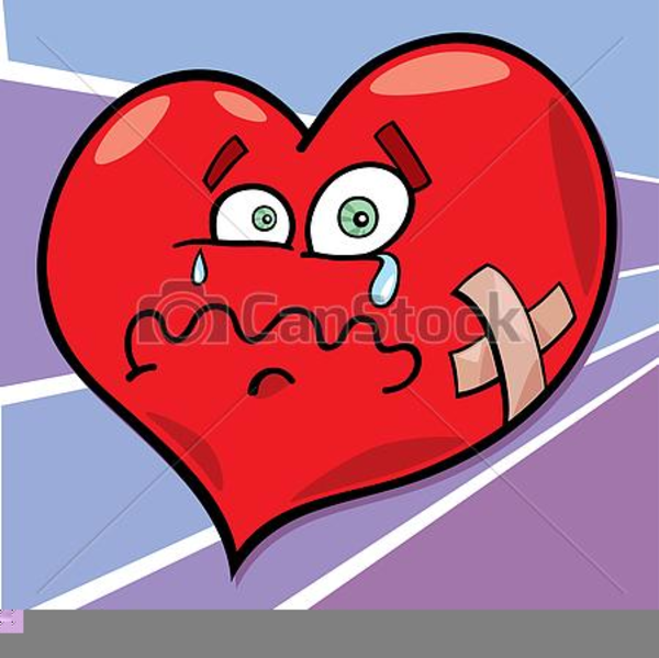 shattered heart clipart free