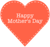 Happy Mothers Day Heart Clip Art