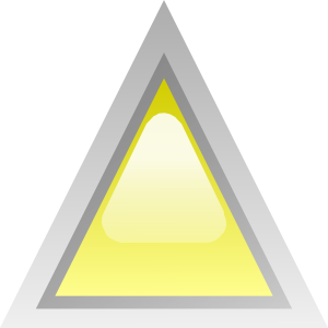 Led Triangular 1 (yellow) Clip Art