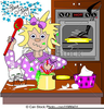 Messy Kitchen Clipart Image