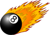 Ball With Flames Clip Art