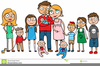 Large Family Cartoon Image