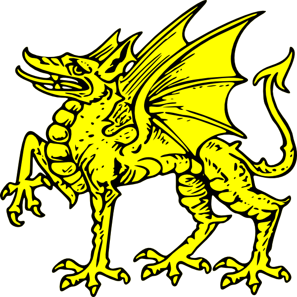 yellow dragon clipart - photo #17
